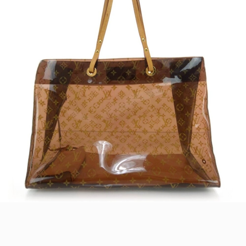 Louis Vuitton Monogram Brown Transparent Tote